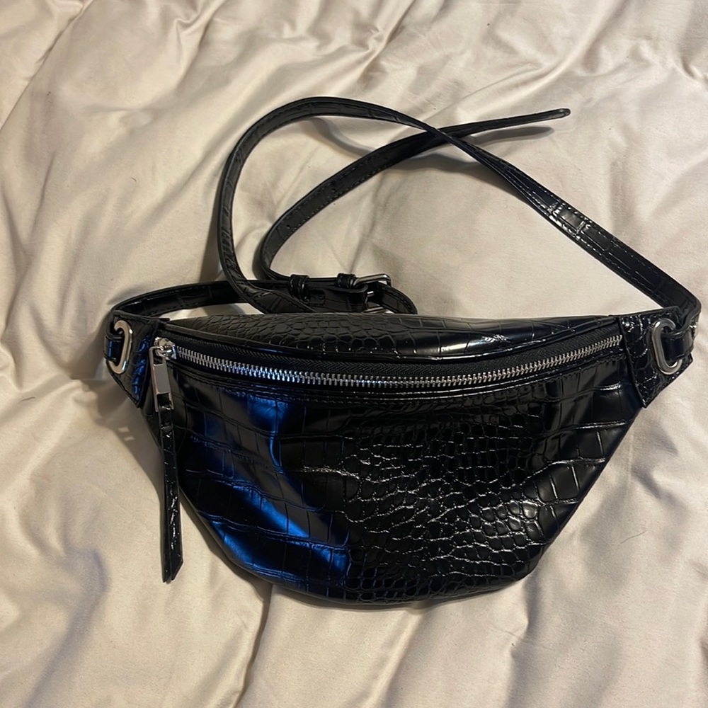 Faux crocodile Fanny pack